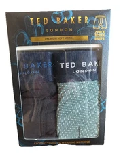 TED BAKER Men’s Large Premium Soft Modal 2pcs Boxer Briefs Limited Edition Birds