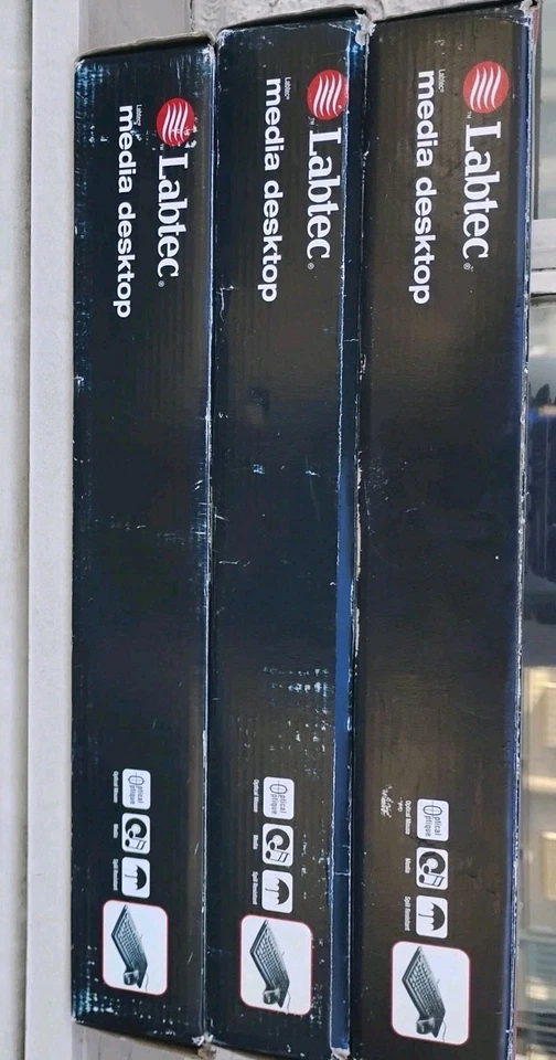 New Open Box Complete Labtec Media Wireless Desktop Keyboard & Mouse Set - Image 3 of 4