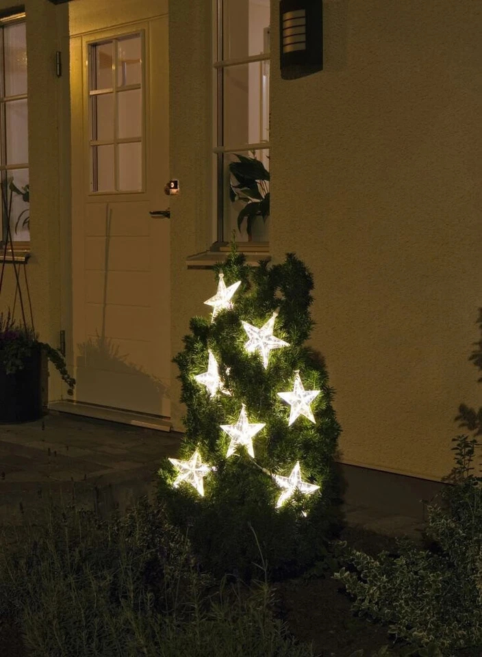 Konstsmide 1243-103 LED Lichter Vorhang 7 Sterne Weihnachts Fenster Leucht Deko - Bild 3 von 4