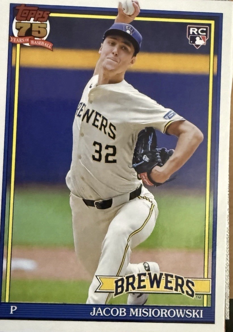 brewers' jacob misiorowski pulled his own limited-edition rookie baseball card Amazon.com: 2024 Panini Prizm #114 Jacob Misiorowski Milwaukee Brewers RC Rookie  Baseball Base Trading Card : Collectibles & Fine Art