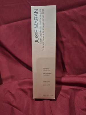 NEW Josie Maran Argan Liquid Gold Self-Tanning Oil  8.6 Fl Oz Vanilla Pear Mitt