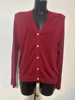 Zara Damen Strickjacke L Burdunderrot Neuwertig - Bild 1 von 4