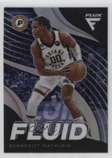 2022-23 Panini Flux Fluid Silver Prizm Bennedict Mathurin #9 mv7