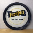 Vintage FORT PITT Special Beer ADVERTISING Tray Metal Sign Man Cave 13''