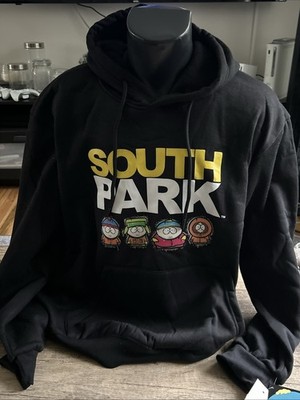 SOUTH PARK Members Only Double Sided Graphic Hoodie Sweatshirt Men s Sz M NWT
