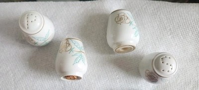 Lot of 2 Pair of Easterling  Spencerian Rose Salt & Pepper Shaker Sets