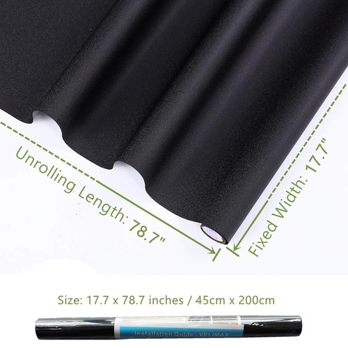 Static Cling Blackout Window Film Privacy Room Darkening Tint 17.7x78.7 in - Picture 3 of 8