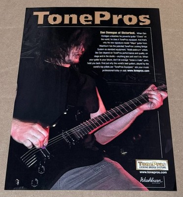 Dan Donegan of Disturbed - TONE PROS - Print Ad - 2005
