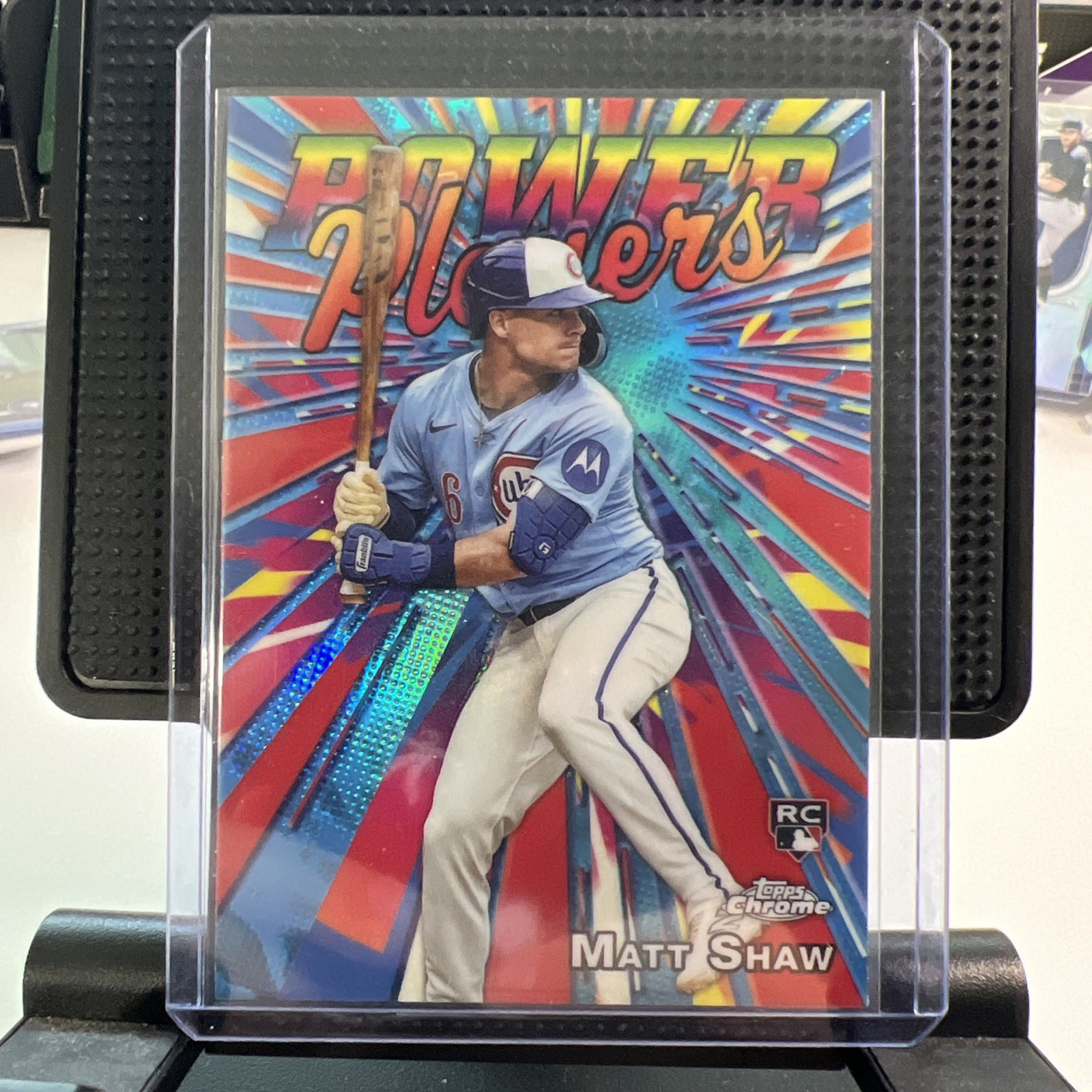 2025 Topps Chrome Update Matt Shaw Power Players RC Geometric Refractor #PP-26