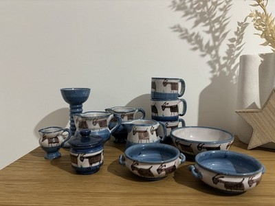 12-teiliges Keramik-Set von Vincenzo Pinto (Vietri, Italien)