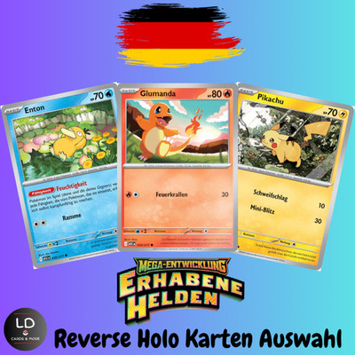 Pokemon Karten Erhabene Helden ASC | REVERSE HOLO  BALL AUSWAHL DE NM | Pikachu