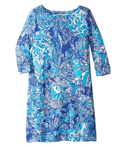 NEW Lilly Pulitzer GIRLS MINI SOPHIE DRESS Royal Purple Cat Call Blue M L XL - Picture 11 of 13