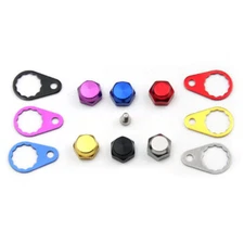 Fishing Baitcasting Reel Screws Nut Cap Covers Right Hand Locking Plate w/ Screw