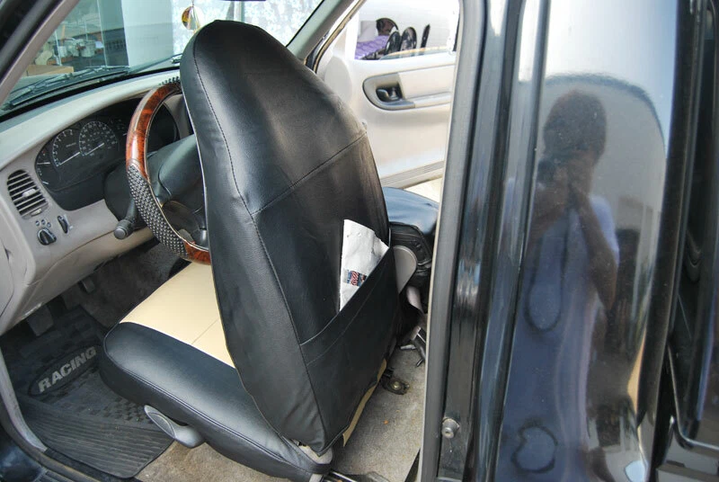 CAPAS DE ASSENTO DIANTEIRO FORD RANGER 1997-2003 COURO-LIKE AJUSTE PERSONALIZADO 13 CORES - Imagem 3 de 4