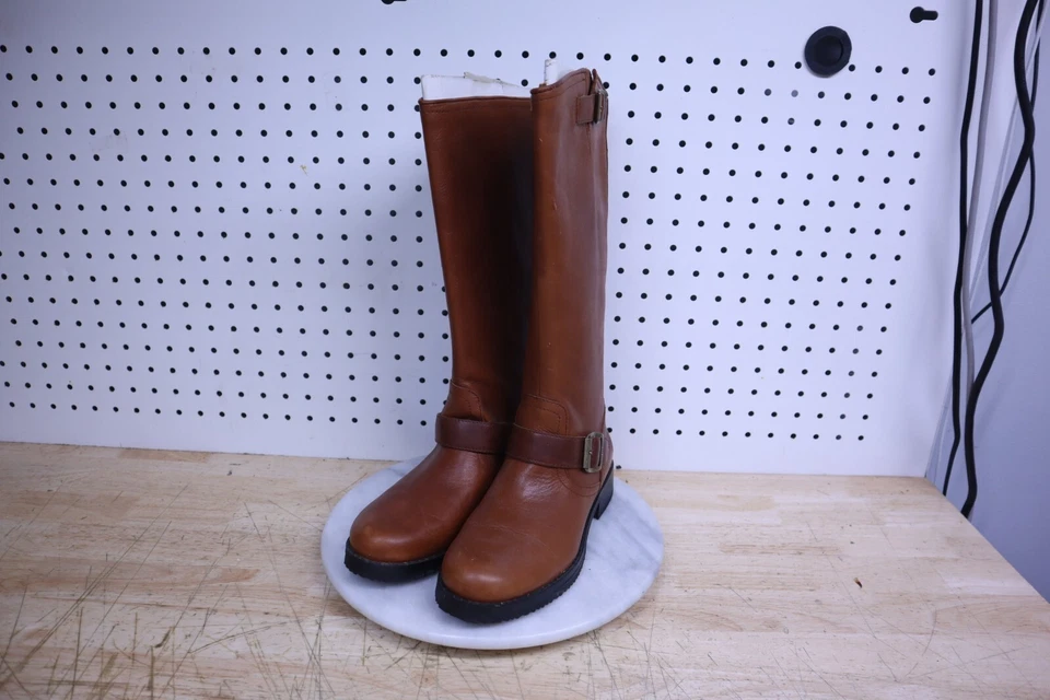 Bonitas botas de motociclista Harley-Davidson vintage para mujer marrón talla 7 UK 5 de EE. UU. Foto 2 de 4