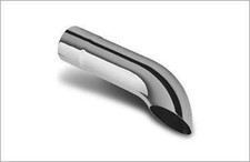 Exhaust Tip 2.00 Inch Dia 8.00 In Long 1.75 Inlet Turn Down Chrome Wesdon Exhaus