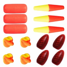 Dr.Fish 30pcs Surf Fishing Rig Foam Floats Bobbers Bean Lure Making DIY