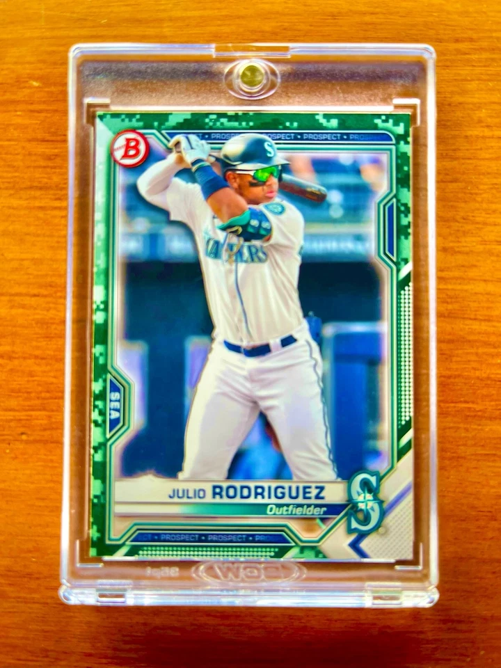 Julio Rodriguez RARE ROOKIE RC CAMO BOWMAN INVESTMENT CARD MARINERS ROY MVP MINT - Image 2 of 4