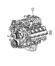 Genuine Mopar Long Block Engine 68409309aa