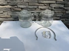 Pyrex Flameware Glass VTG Percolator Coffee Pot 6 Cup 7756 Lot Of 2 Parts *Read*