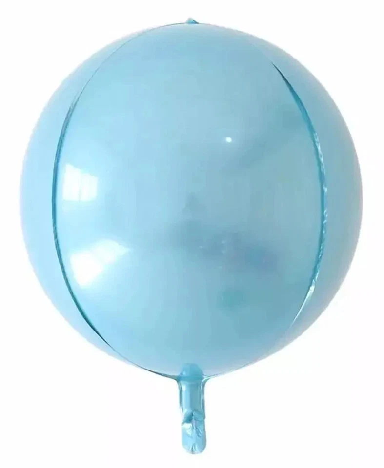 Bebé Azul Orbz Globo 22" Esfera BABY BLUE Orbe Lámina Globo Juego De 3 - Imagen 1 de 1