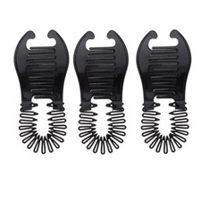 Czarny / brązowy 6,3x2,8 "bananowy klips opaska na głowę, dwustronny grzebień