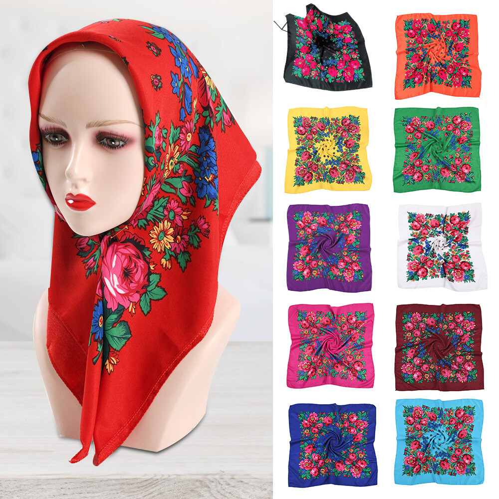 Ethnic Wind Scarf Russian Characteristic Square Scarf Bandana Head