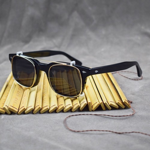 Polarisierte Clip On Lesesonnenbrille für Herren Damen Brille Acetat Retro Gestell - Bild 31 von 44