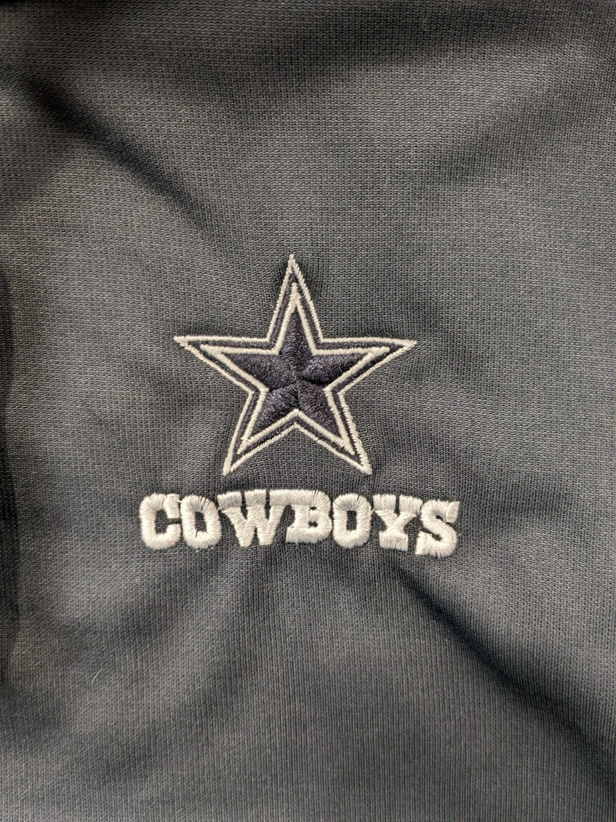 VETEMENTS Felpa con cappuccio Dallas Cowboys taglia XL blu navy full zip NFL abbigliamento felpa pile
