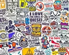 50 pcs "Diesel Mechanic" Sticker Pack Handyman Gift Truck Garage Toolbox Sticker