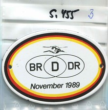 Plakette BRD DDR November ca 70x100mm (Si455)