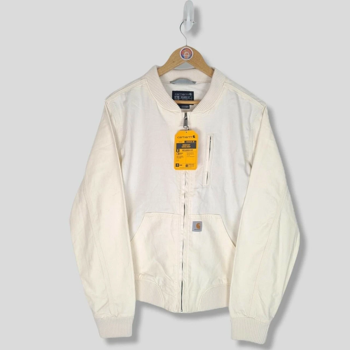 Carhartt cream shop jacket