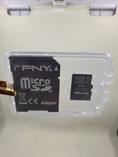 PNY 4GB MicroSD Micro SD Memory Card - with PNY SD Adapter