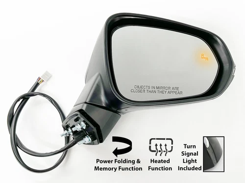 For 2016-22 RX350 RX350L RX450h RX450hL Mirror Power Folding BSD Passenger Side