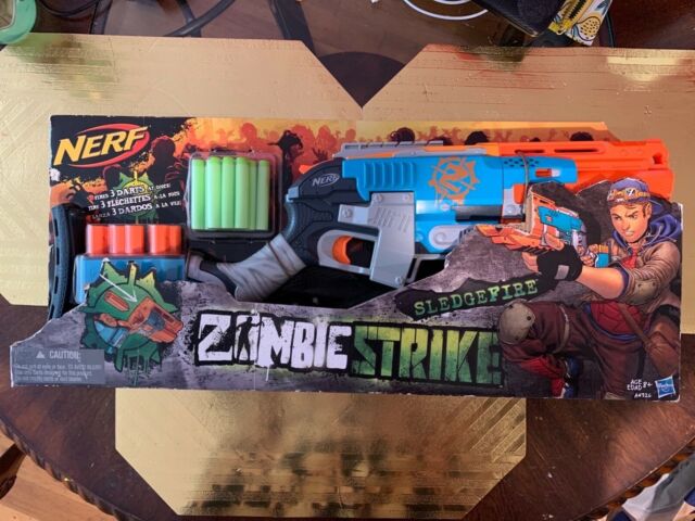 NERF Zombie Strike Sledgefire Blaster for sale online | eBay