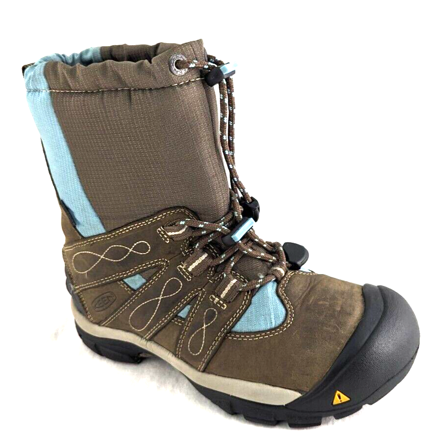 Stivali da neve isolati KEEN BRIXEN donna in pelle marrone WP 52018 US 7 5 $165 ottime condizioni *