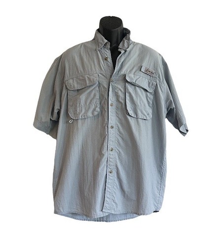 Bimini Bay Outfitters Ltd Men’s L Vented Fishing Button Down Shirt Light Blue - Picture 7 of 20
