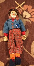 Vintage The Discovery Store Large Clown Marionette 24  With Tags