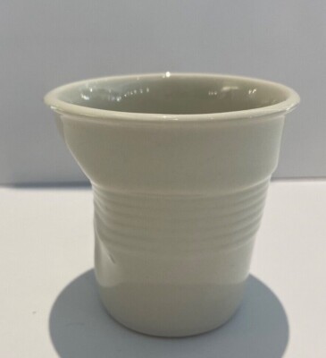 Tasse Espresso Revol « Froissés » – 8 Cl, Porcelaine, Choix De Couleur – Neuf