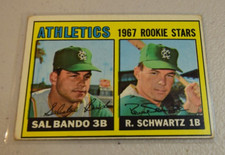 1967 Topps #33 Sal Bando/Randy Schwartz Rookie Stars