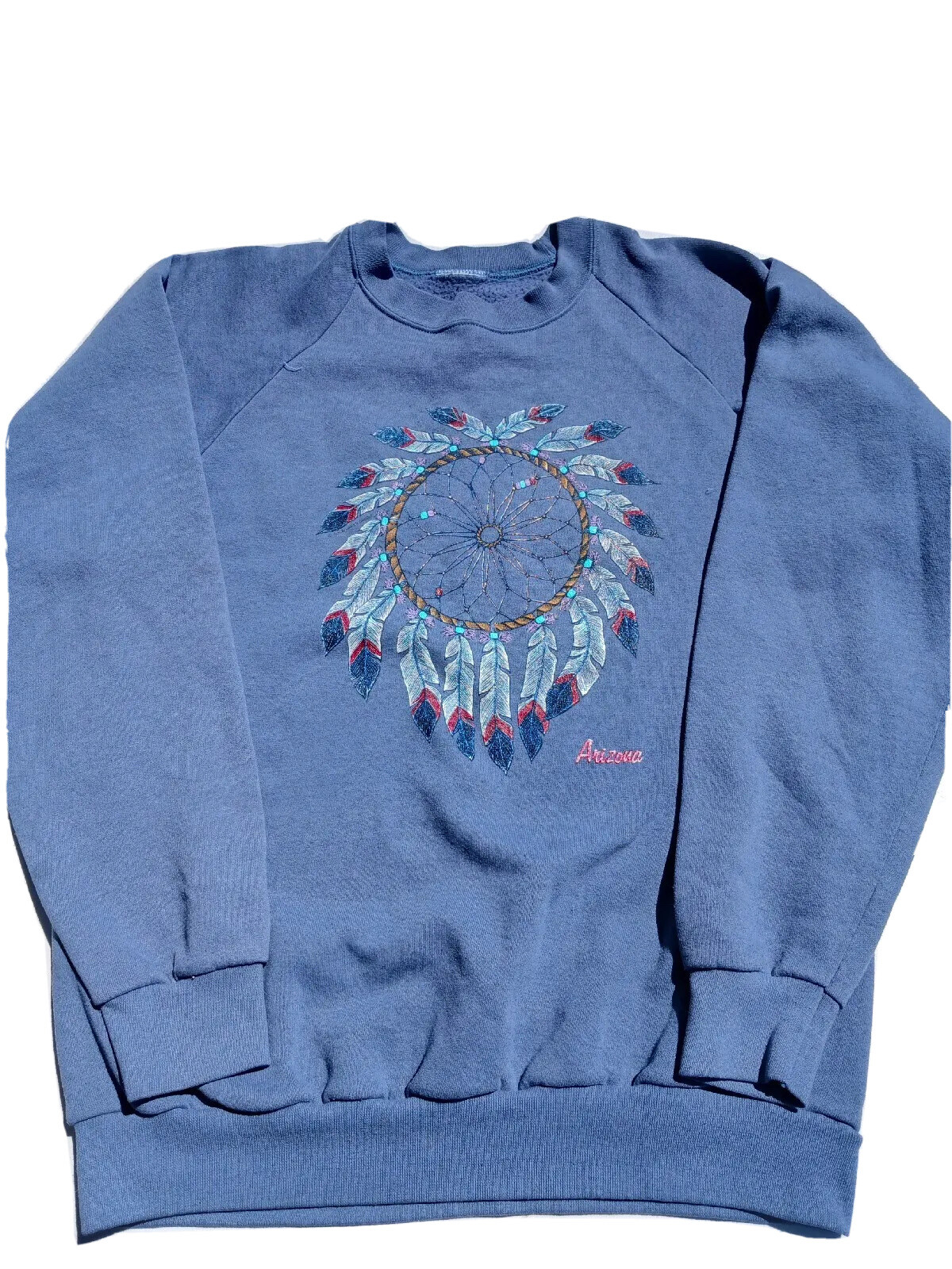 Vintage Arizona Dream Catcher Sweatshirt Mens Large Blue Long Sleeve