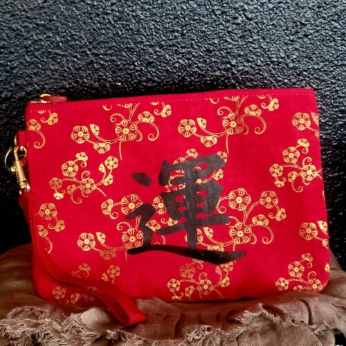 Kipling Women's Zao Chinese New Year Wristlet Red Gold