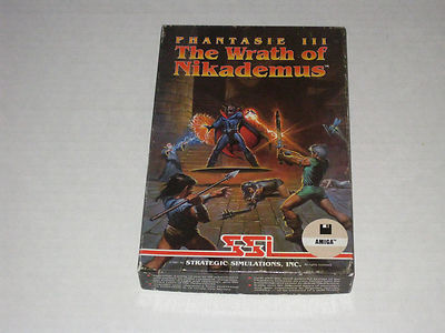 Phantasie III: The Wrath of Nikademus (Commodore Amiga, 1987) SSI