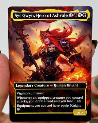 Syr Gwyn, Hero of Ashvale - Proxy Card with Custom designed art
