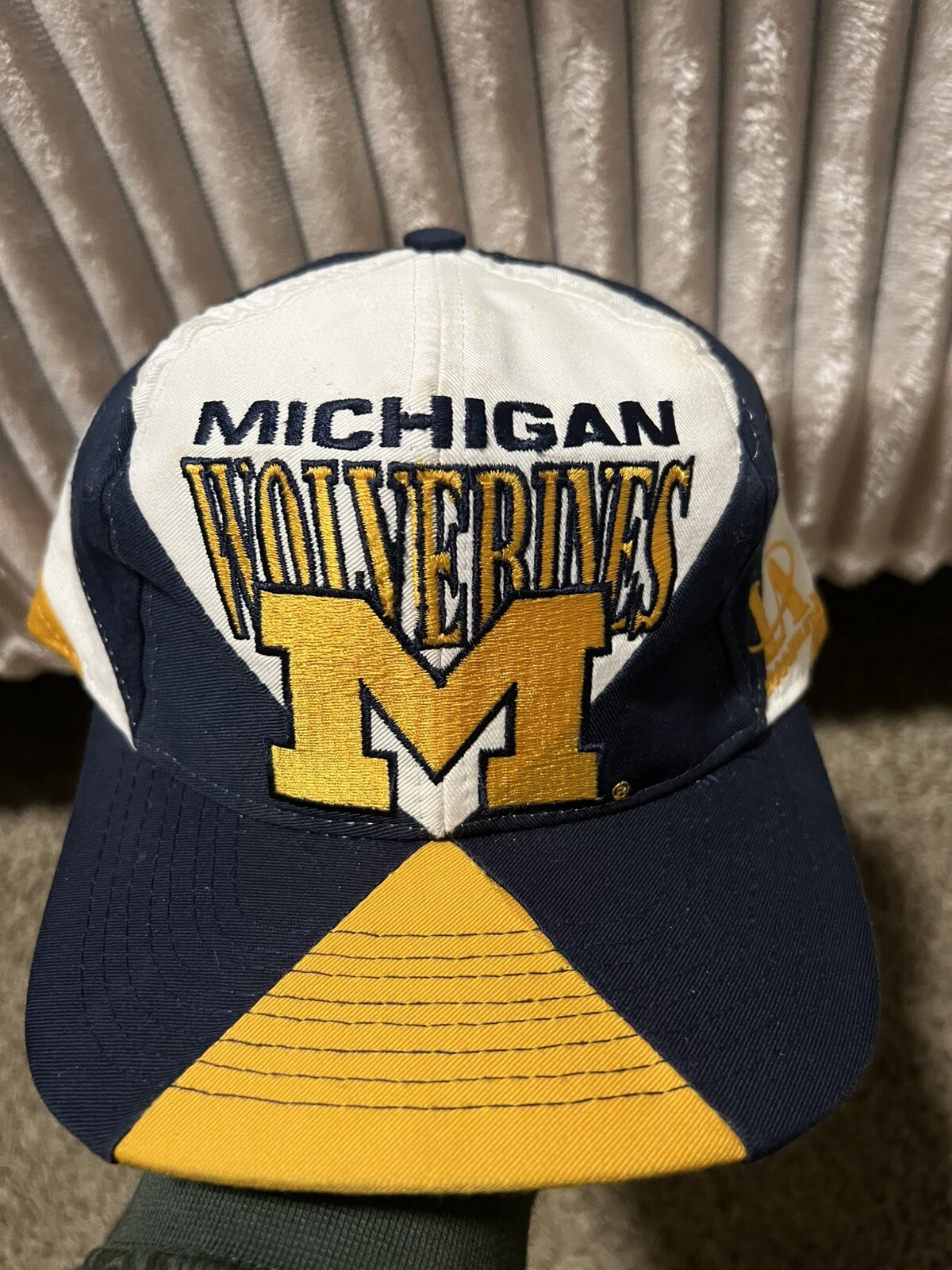 Vintage 90's Michigan Wolverines  Snapback Cap Hat