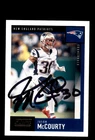 Signed Football Card Auto Jason McCourty 2020 Score #28 New England Patriots