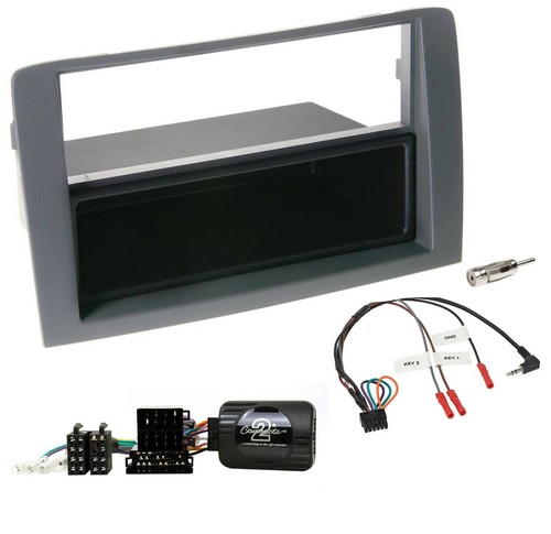 JVC CD DAB USB Bluetooth Lenkrad Autoradio für Fiat Idea 2006-2011 grau - Bild 3 von 9