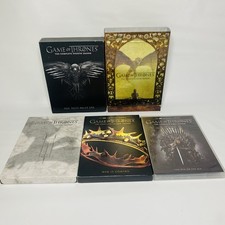 Lot Game of Thrones Complete DVD Box Sets-Seasons 1-5-DVDs & Slipcovers Like New