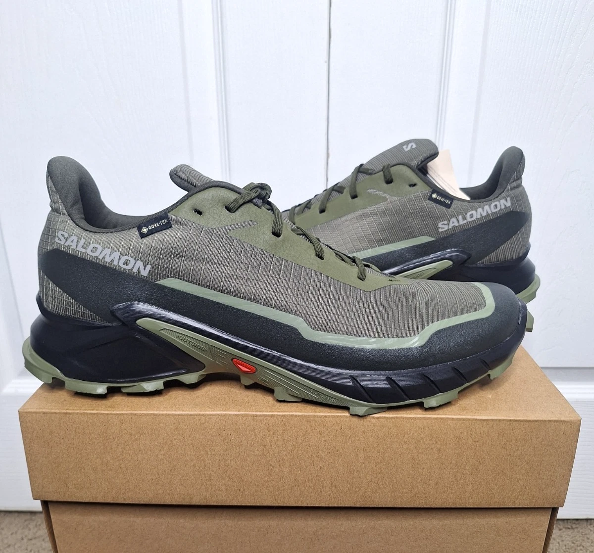 Salomon Alphacross 5 GORE-TEX Olive Night Black for sale | eBay display picture 1
