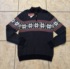 Tommy Hilfiger men's 1/4 Zip Pullover Sweater -L  NEW WITH TAG Retail 110